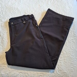 CB Sports women's XL black ski pants, fleece lined, have stretch VGUC